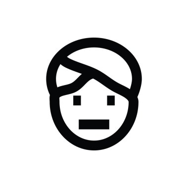 Kadınlar yüz vektör simgesi