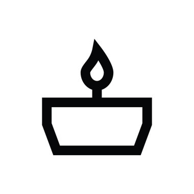 Yağ lambası vektör simgesi