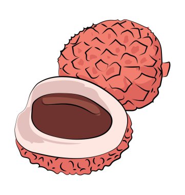Çin renkli yarım yamalak vektör simgesi