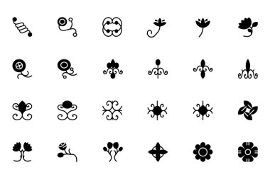 Flowers and Floral Vector Icons 4