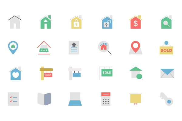 Vector inmobiliario Icono 1 — Vector de stock