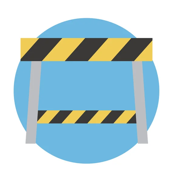 Illustration vectorielle de barrière de construction — Image vectorielle