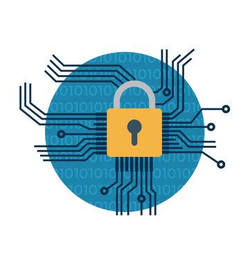 Network Security Vector Icon clipart