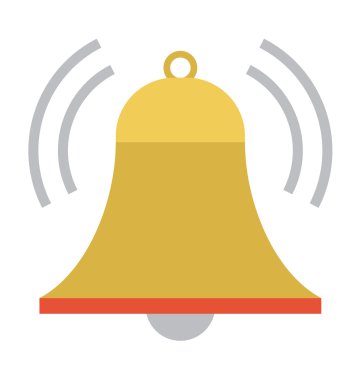 Alarm zili vektör çizim