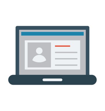 Profil vektör çizim