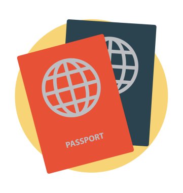 Passport Vector Icon clipart