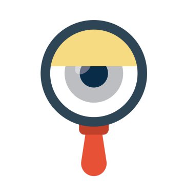 Eye Search Vector Icon clipart