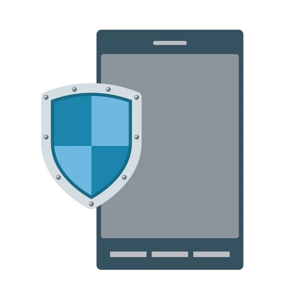 Mobile Security Vector Illustration — Stock Vector