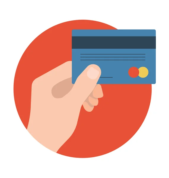 Ícone de vetor de cartão ATM — Vetor de Stock