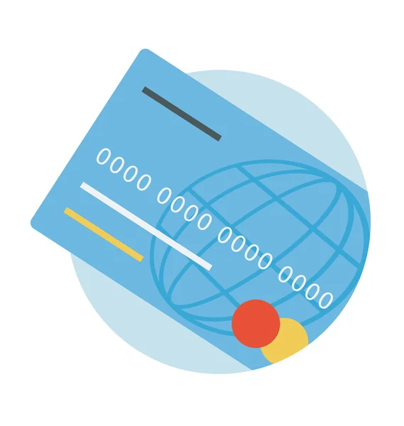 Vektorová ilustrace kreditní karty — Stockový vektor
