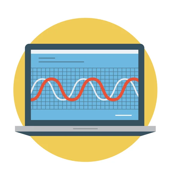 Graphic Report Vector Illustration — Stock Vector