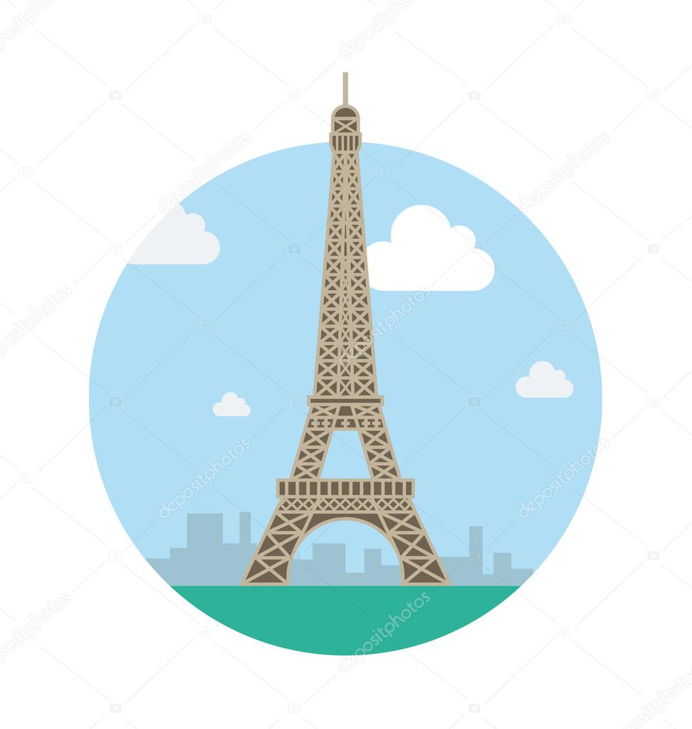 Eiffel Tower Vector Illustration