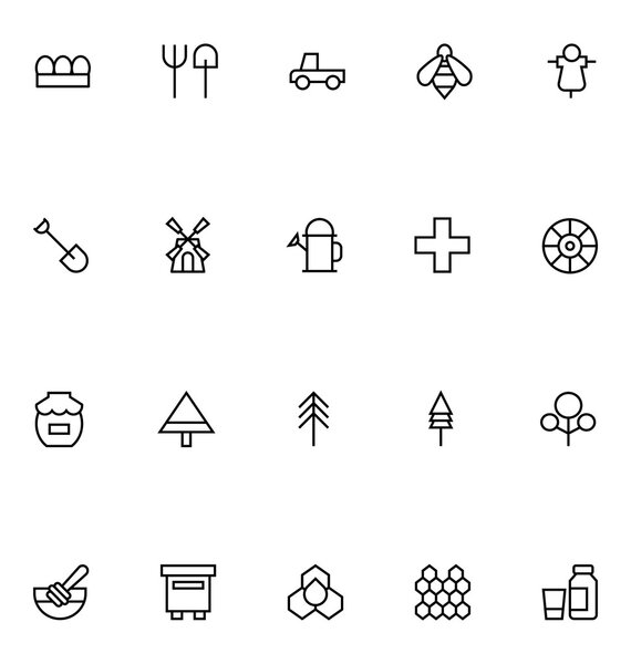 Agriculture Line Vector Icons 3