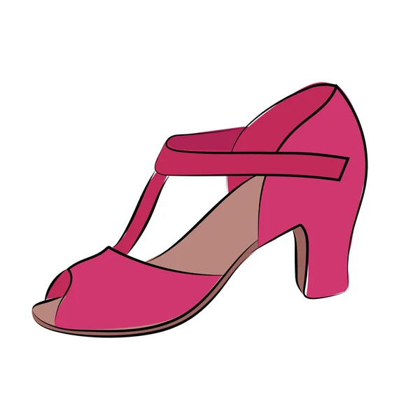 Pompes Sandale couleur vectoriel Icône — Image vectorielle