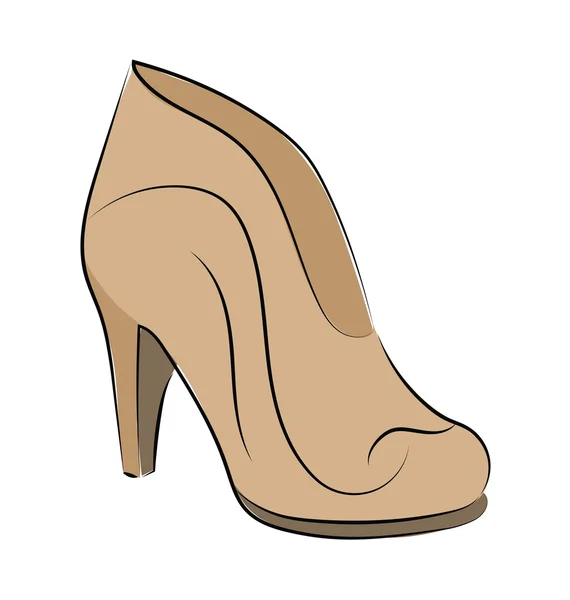 Sabot Chaussures Dessiné à la Main Sketchy Vector Icône — Image vectorielle