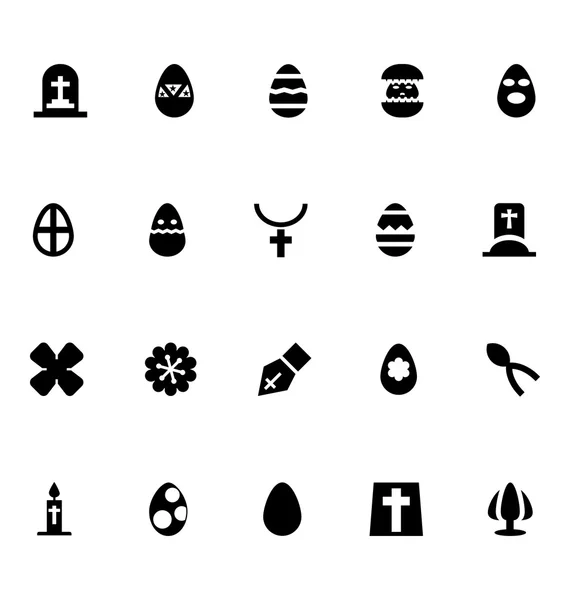Iconos vectoriales de Pascua 4 — Vector de stock