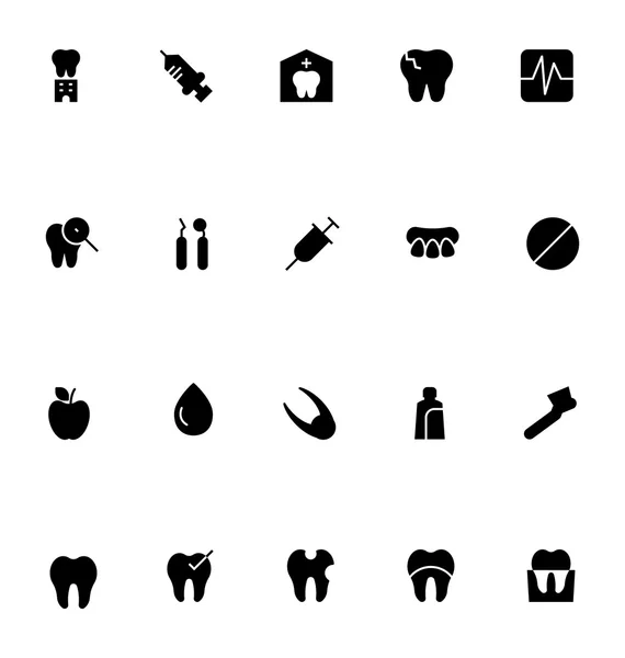 Dental Vector Icons 2 — Stock Vector