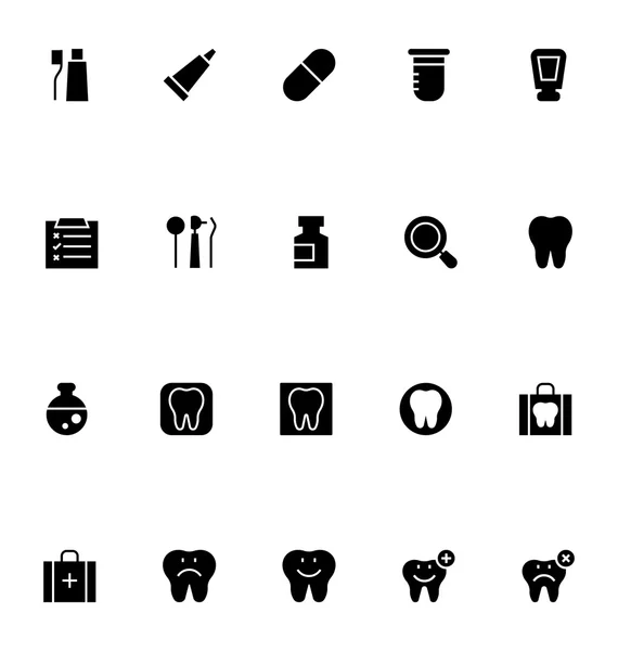 Dental Vector Icons 1 — Stock Vector