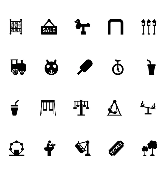 Pretpark Vector Icons 5 — Stockvector