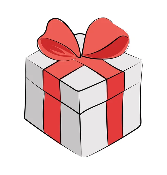 Boîte cadeau Icône vectorielle colorée — Image vectorielle