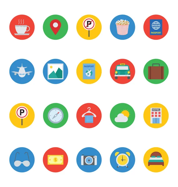 Отель и ресторан Vector Icons 1 — стоковый вектор