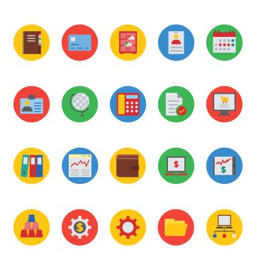 İş ve Finans vektör simgeler 4