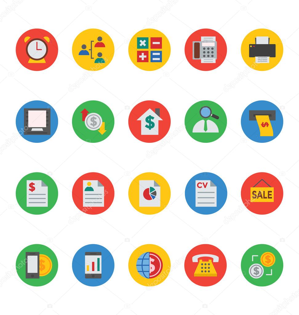 Business and Finance Vector Icons 6