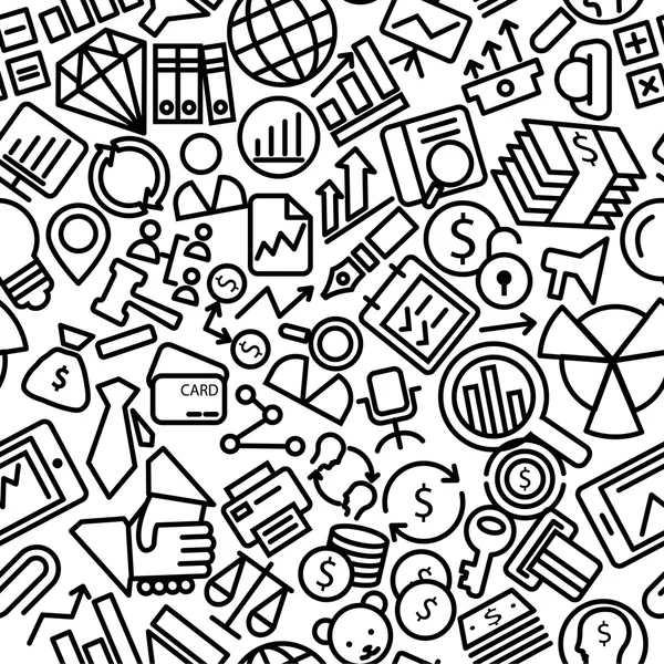 Finans Dikişsiz el çekilmiş Icon desen