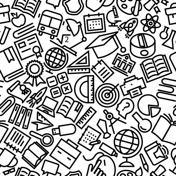 Okul ve eğitim anahat simgesini desen