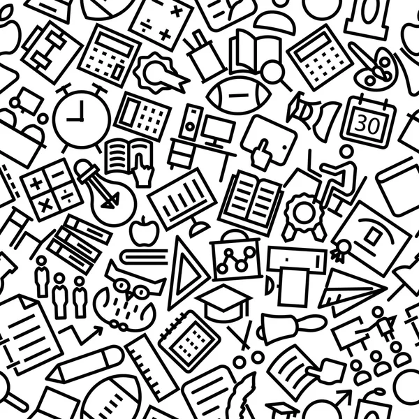 Okul ve eğitim anahat simgesini desen