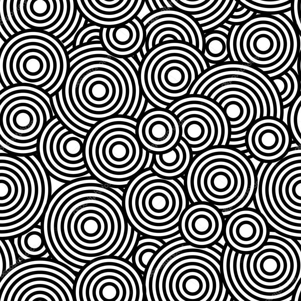 Bull Eye Seamless Outline Pattern