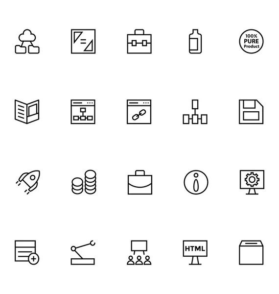 Productivity and Development Vector Icons 4 — Stock Vector