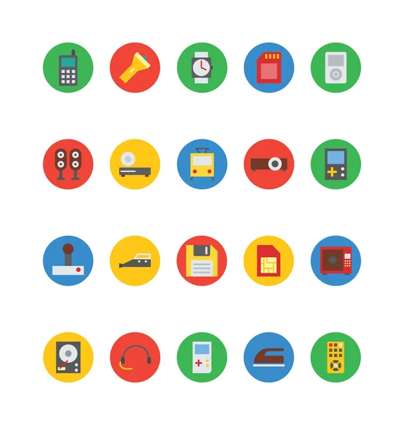 Iconos de vectores electrónicos 6 — Vector de stock