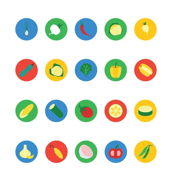 Fruit and Vegetable Vector Icons 5 — Stock Illustration Fruit and Vegetable Vector Icons 5 Vector Graphics
