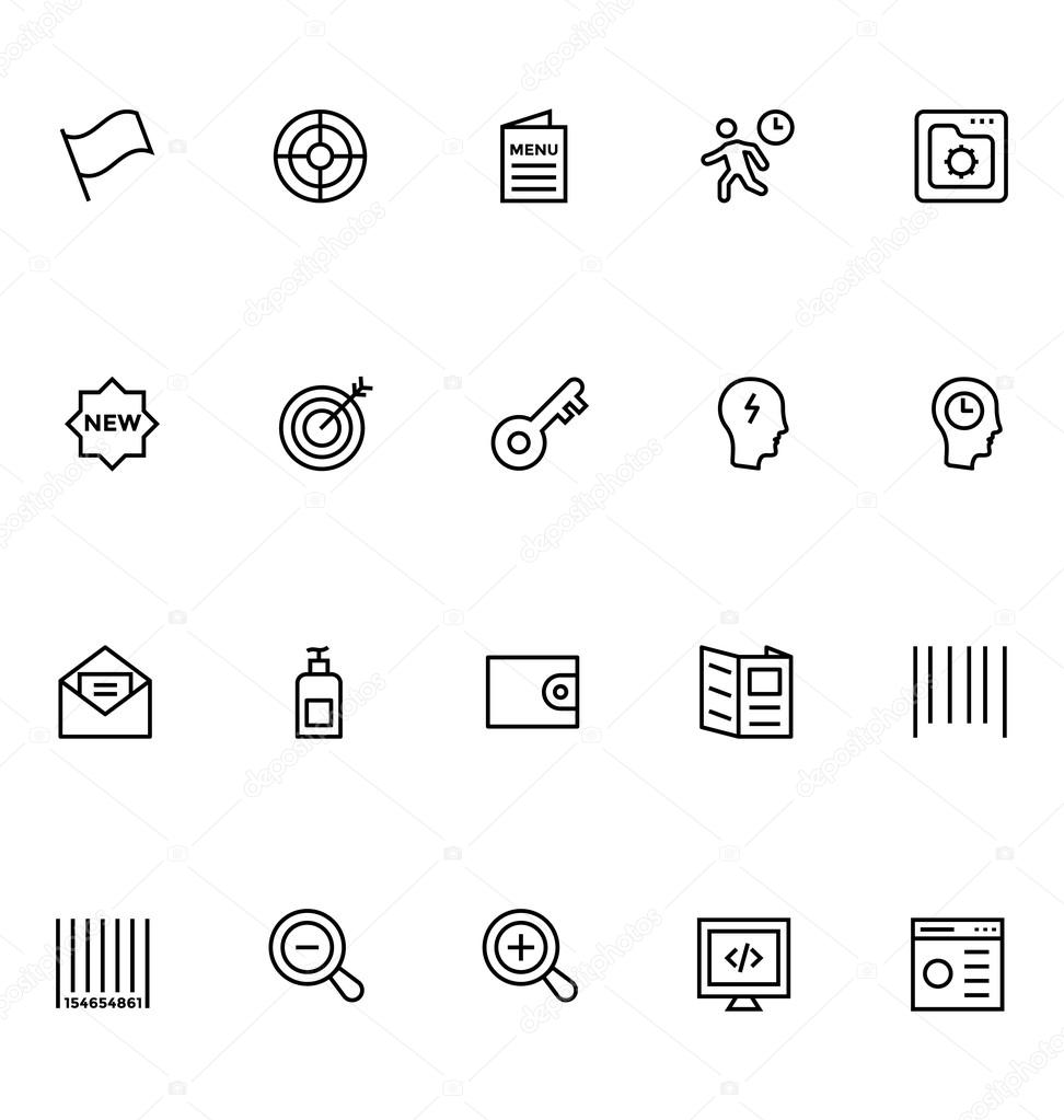 Productivity and Development Vector Icons 1