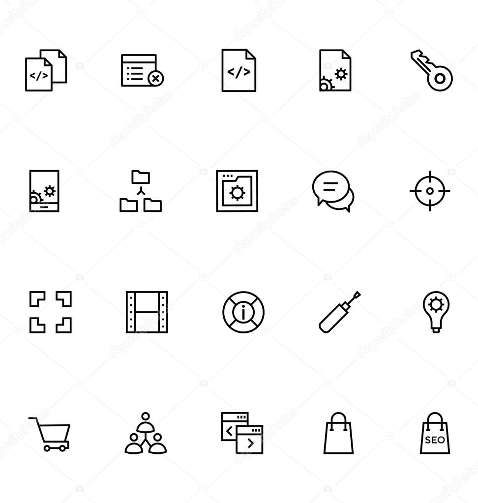 Productivity and Development Vector Icons 8