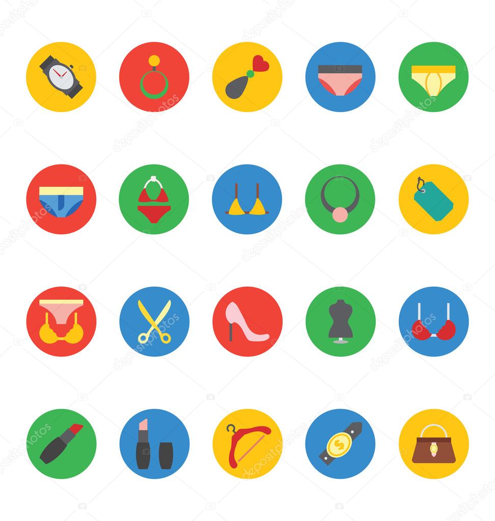 Fashion Vector Icons 1 Stock Vector by ©creativestall 83571132