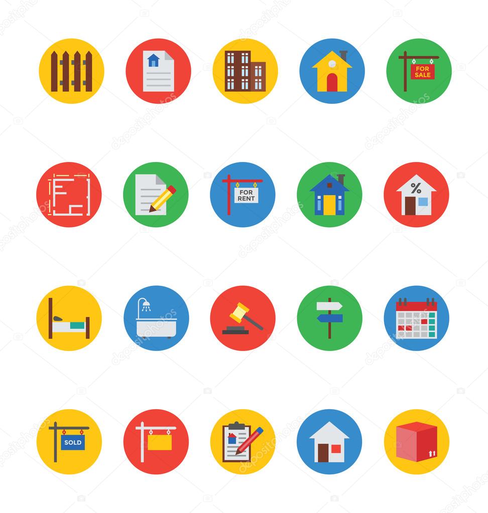 Real Estate Vector Icons 1