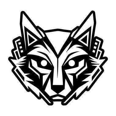 A filled style icon representing a fox symbol