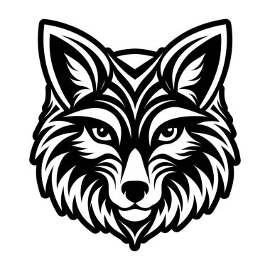 A filled style icon representing a fox symbol