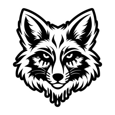 A filled style icon representing a fox symbol
