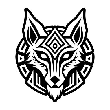 A filled style icon representing a fox symbol