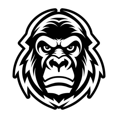 A filled style icon showing a gorilla symbol