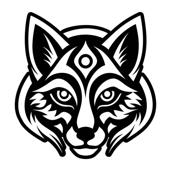 A filled style icon representing a fox symbol