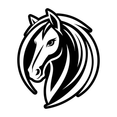 Filled style icon showing a stallion symbol