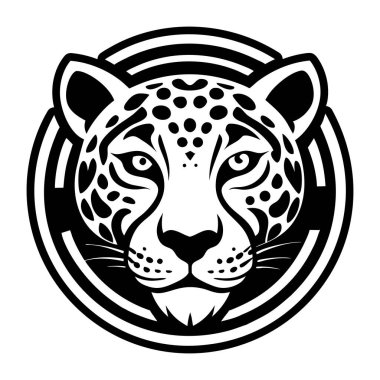tiger logo template, black and white