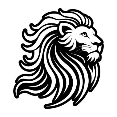 lion vector silhouette. lion head logo. lion sign. lion head. vector illustration