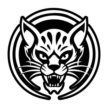 tiger head logo vector template design