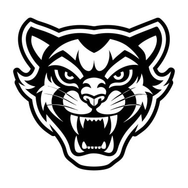 cat mascot logo template design vector