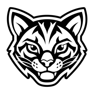 tiger icon, black style